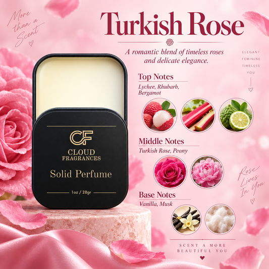 Solid perfume strong and long-lasting - Luxury Perfume Scents - 1 oz